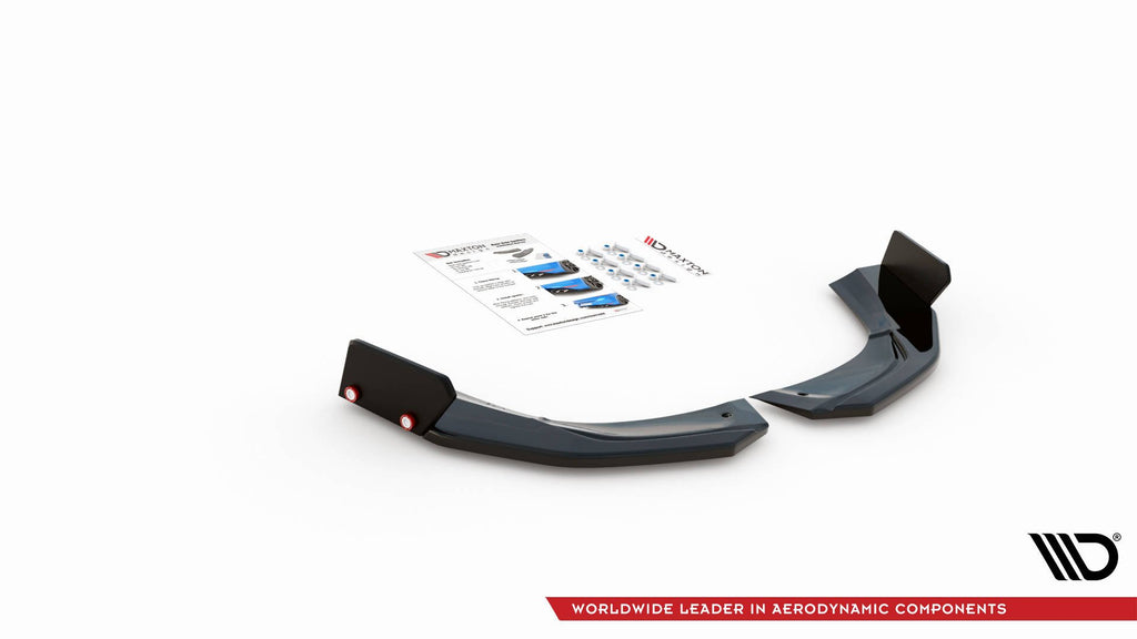 Maxton Design Heck Ansatz Flaps Diffusor V.2 + Flaps passend für Mercedes-AMG A 45 S Aero Pack W177