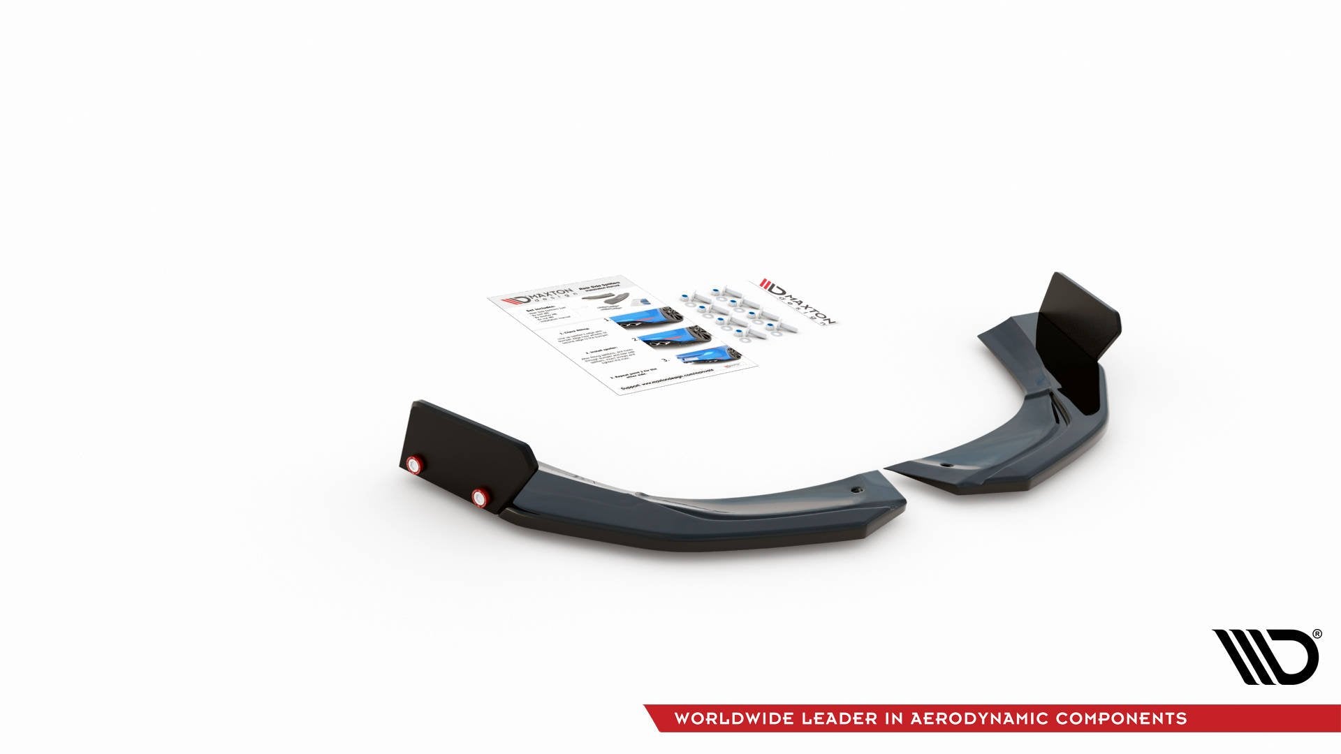 Maxton Design Heck Ansatz Flaps Diffusor V.2 + Flaps passend für Mercedes-AMG A 45 S Aero Pack W177