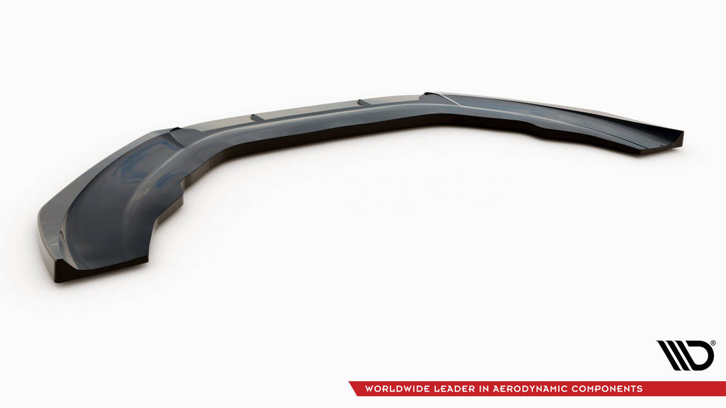 Maxton Design Street+ Spoilerlippe Front Ansatz passend für Audi A6 RS6 Look C7 schwarz Hochglanz
