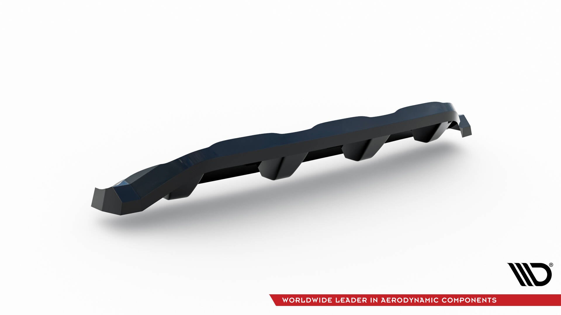 Maxton Design Street+ Mittlerer Diffusor RACE passend für Ford Kuga ST-Line Mk2 Facelift schwarz Hochglanz