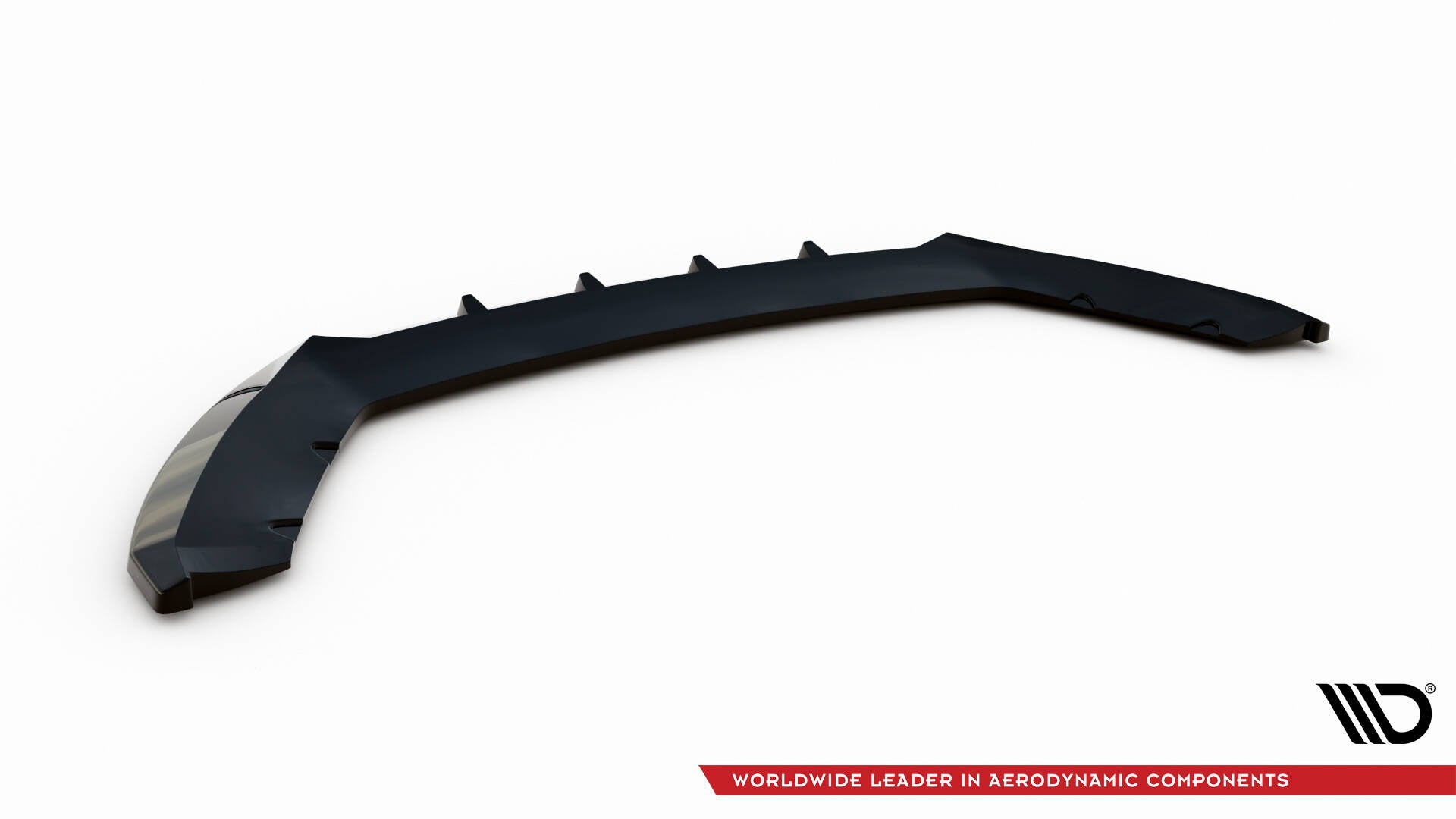 Maxton Design Street+ Spoilerlippe Front Ansatz V.1 passend für Seat Leon Mk3 Facelift schwarz Hochglanz