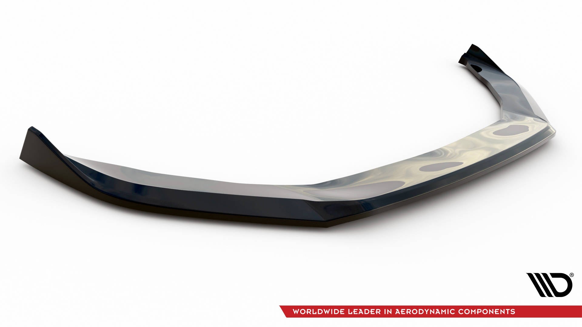 Maxton Design Street+ Spoilerlippe Front Ansatz V.2 passend für Porsche Panamera Turbo S E-Hybrid schwarz Hochglanz