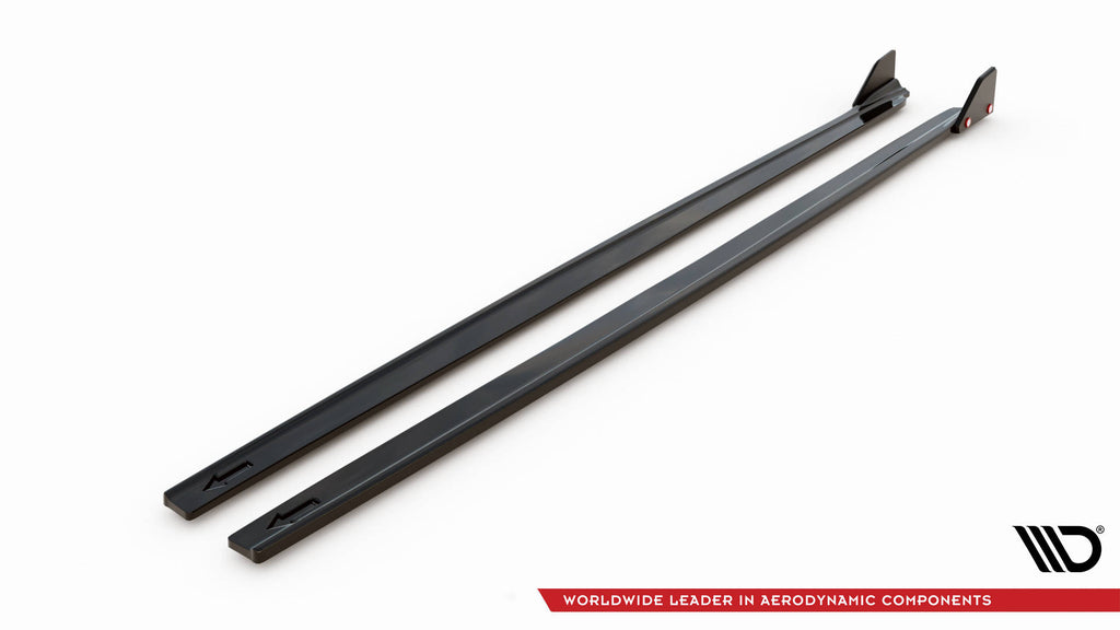 Maxton Design Street+ Seitenschweller Leisten passend für V.1 + Flaps passend für Toyota Yaris Mk4