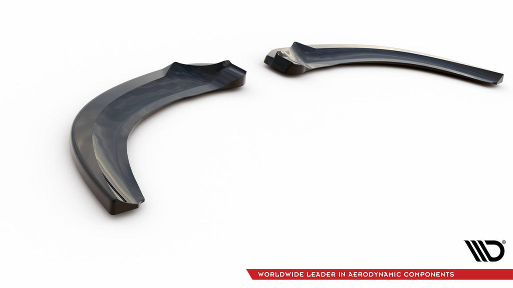 Maxton Design Heck Ansatz Flaps Diffusor V.2 passend für Ford Focus ST Mk3 Facelift schwarz Hochglanz