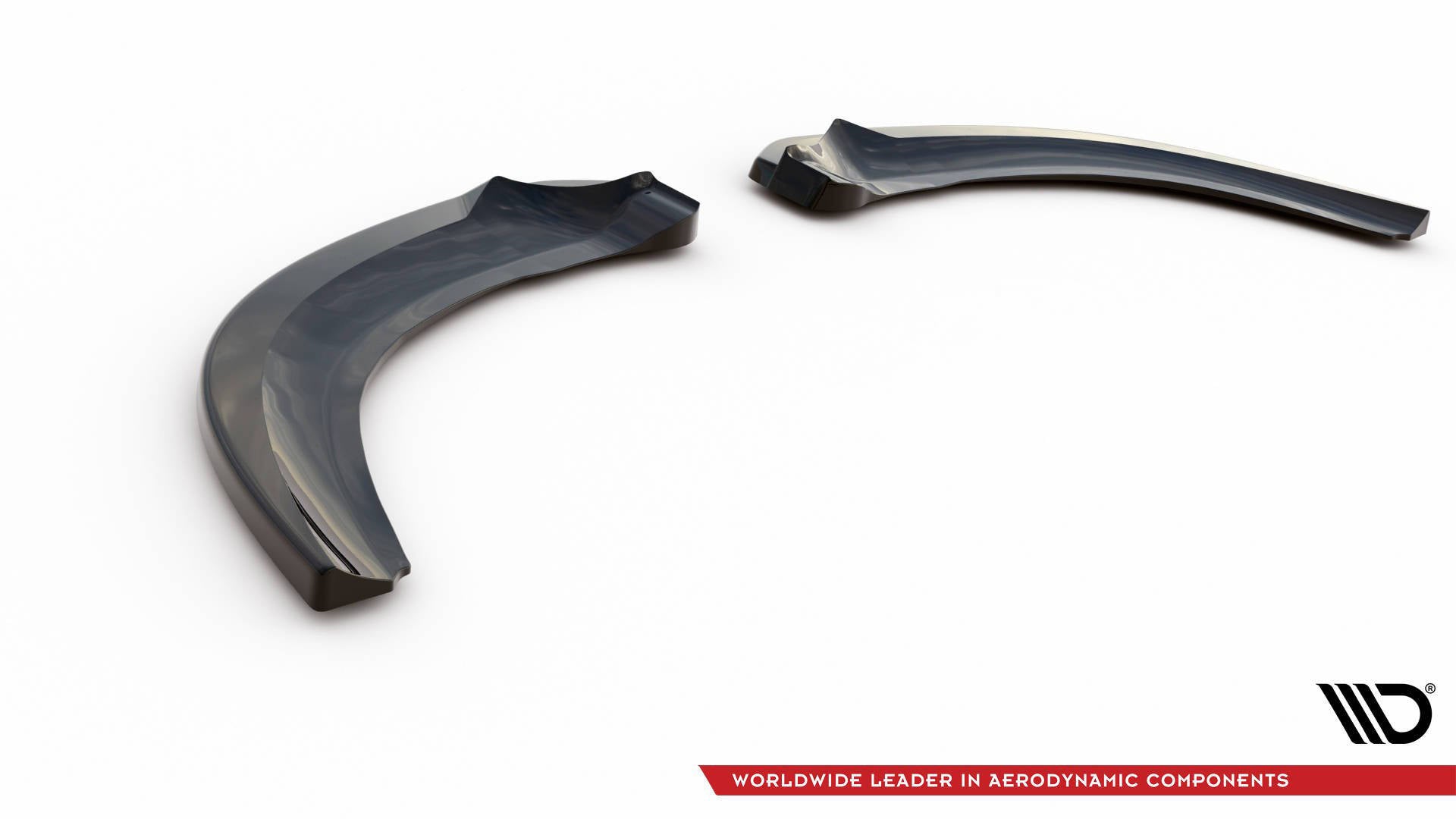 Maxton Design Heck Ansatz Flaps Diffusor V.2 passend für Ford Focus ST Mk3 Facelift schwarz Hochglanz
