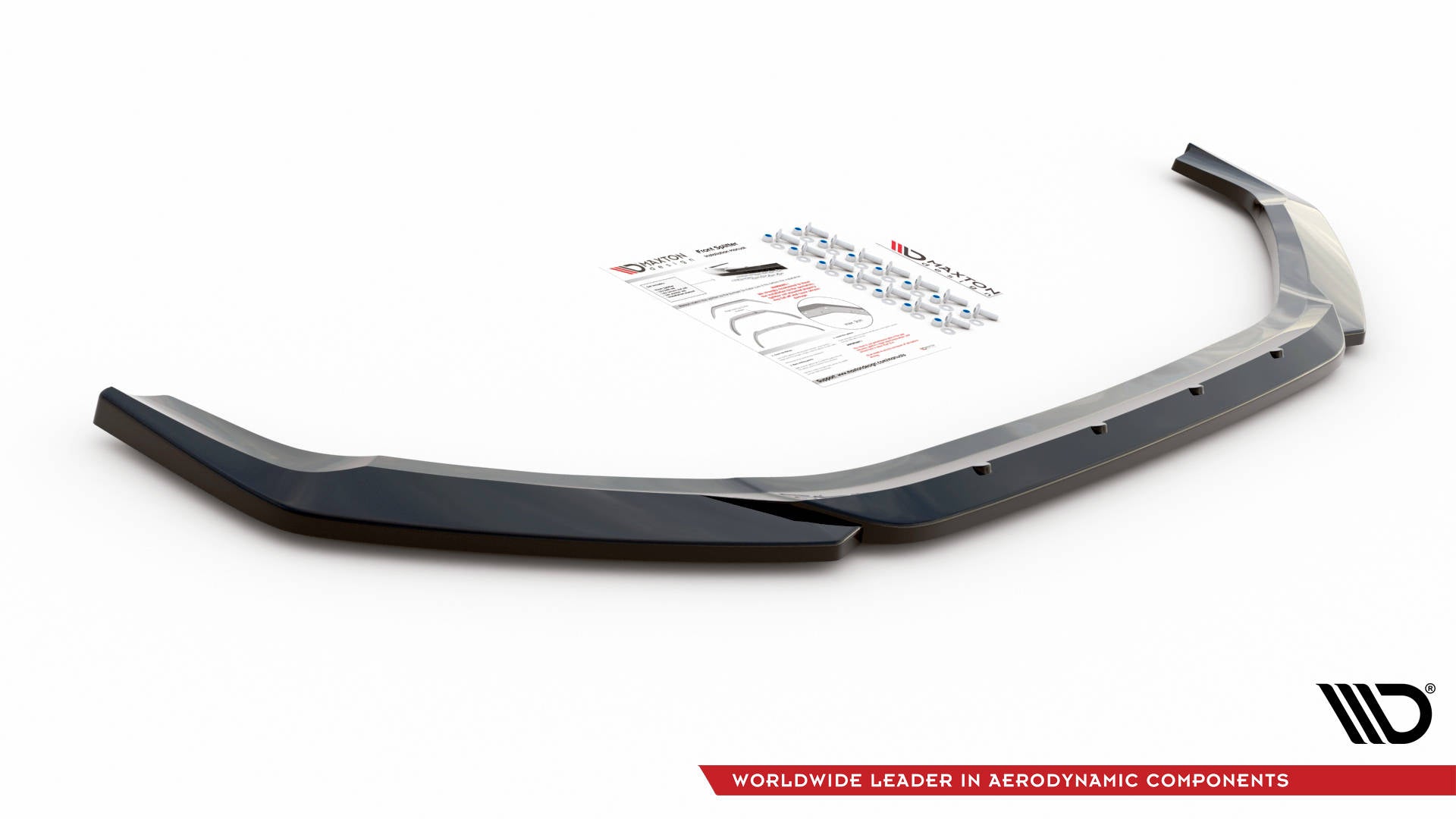 Maxton Design Street+ Spoilerlippe Front Ansatz V.3 passend für Hyundai I20 N Mk3 schwarz Hochglanz