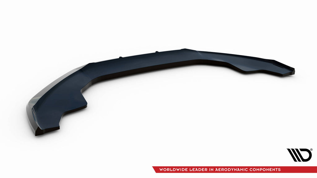 Maxton Design Street+ Spoilerlippe Front Ansatz V.2 passend für Audi A4 Competition B8 Facelift schwarz Hochglanz
