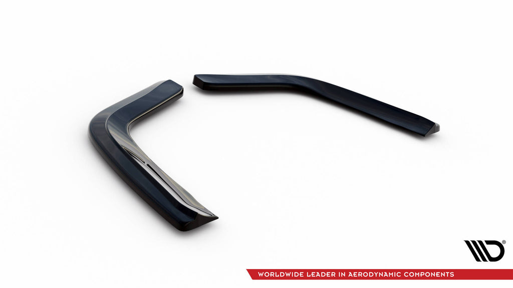 Maxton Design Heck Ansatz Flaps Diffusor passend für Porsche Panamera GTS 971 schwarz Hochglanz