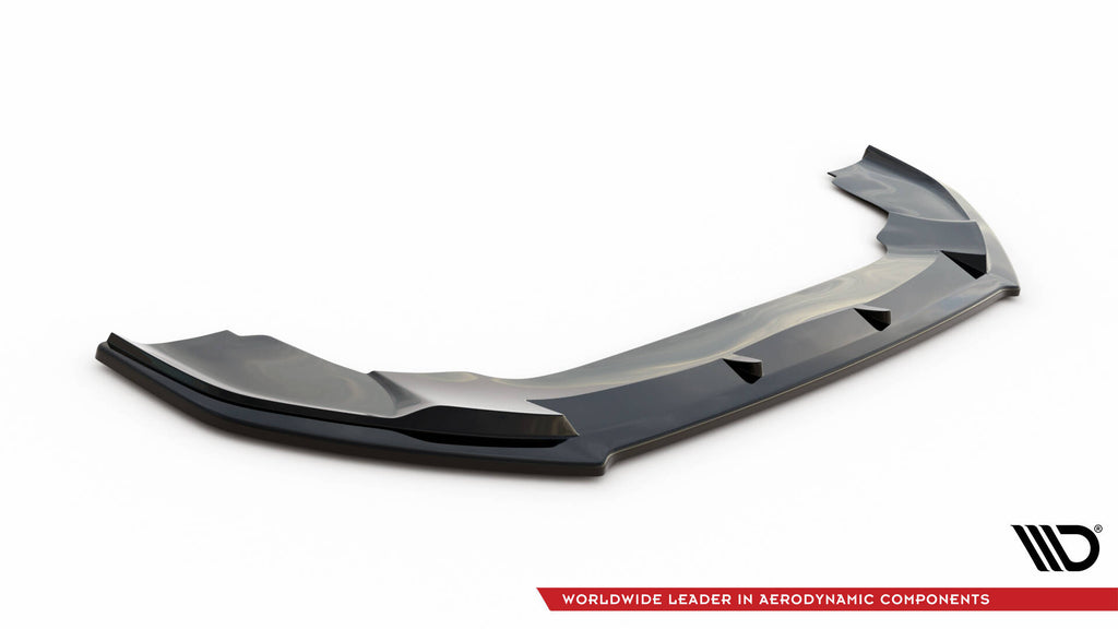 Maxton Design Street+ Spoilerlippe Front Ansatz V.1 passend für VW Crafter Mk2 schwarz Hochglanz