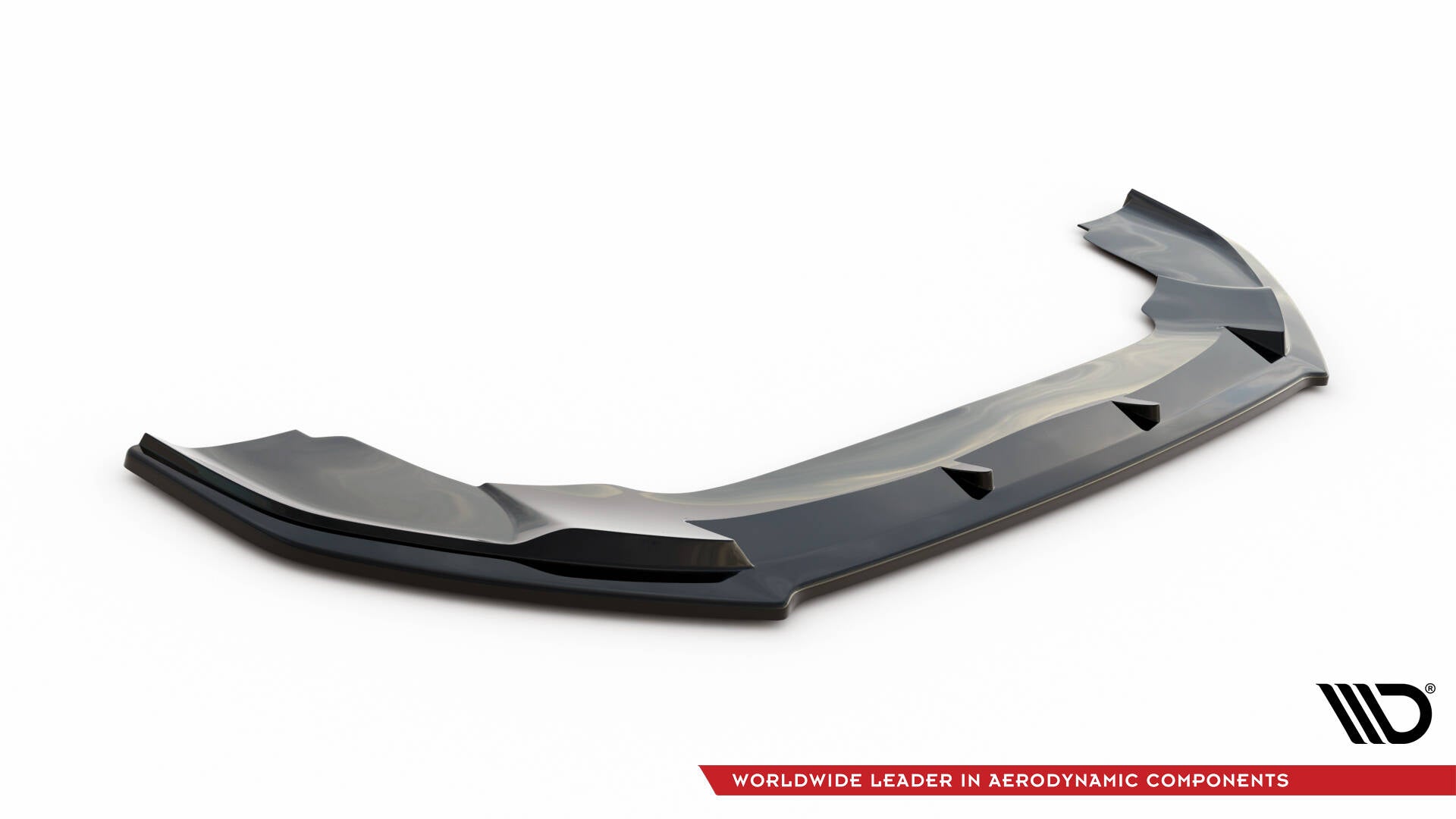 Maxton Design Street+ Spoilerlippe Front Ansatz V.1 passend für VW Crafter Mk2 schwarz Hochglanz