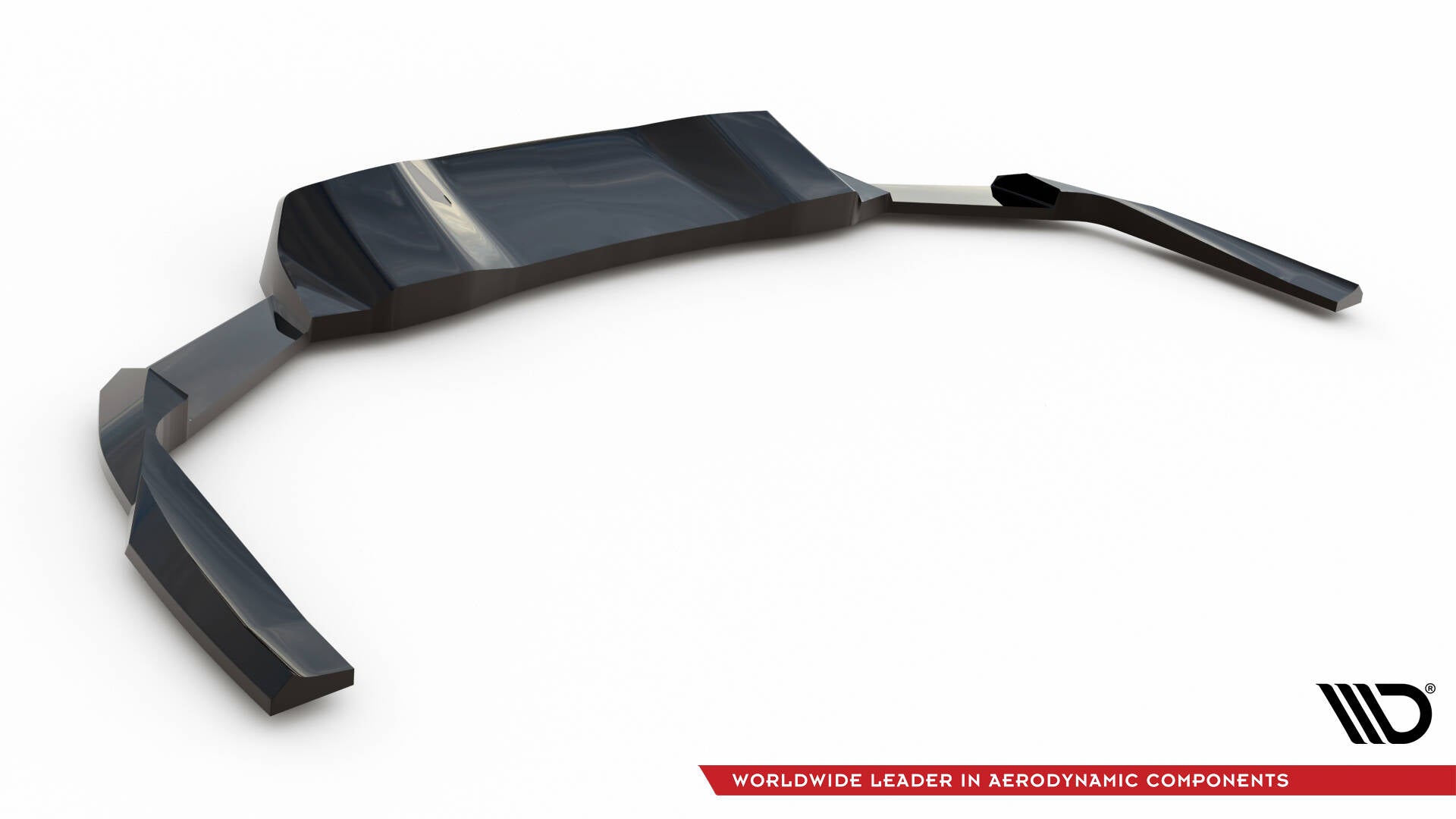 Maxton Design Street+ Mittlerer Diffusor RACE passend für Ford Mustang GT Mk7 schwarz Hochglanz