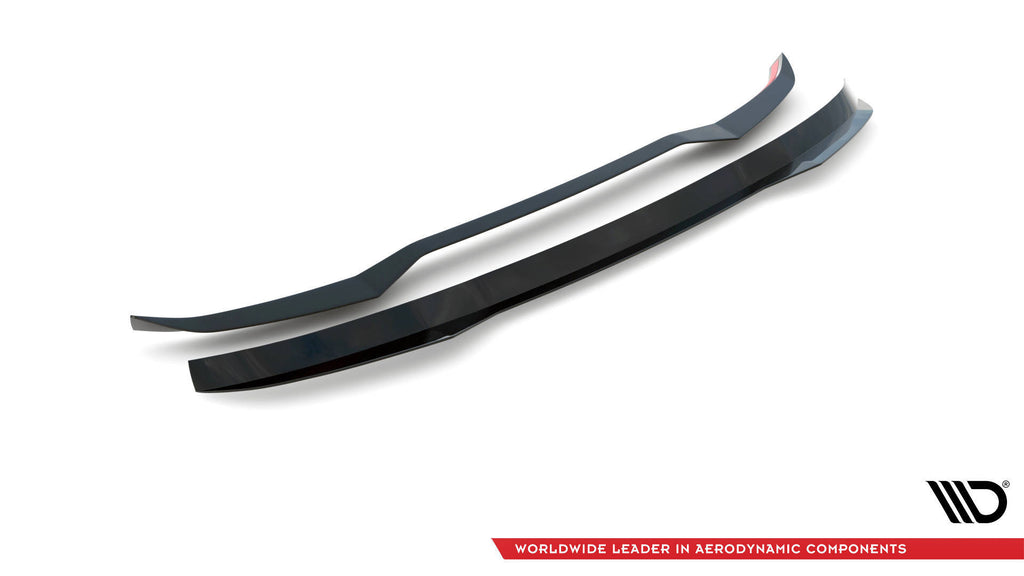 Maxton Design Höher Spoiler CAP passend für BMW X4 M F98 Facelift schwarz Hochglanz