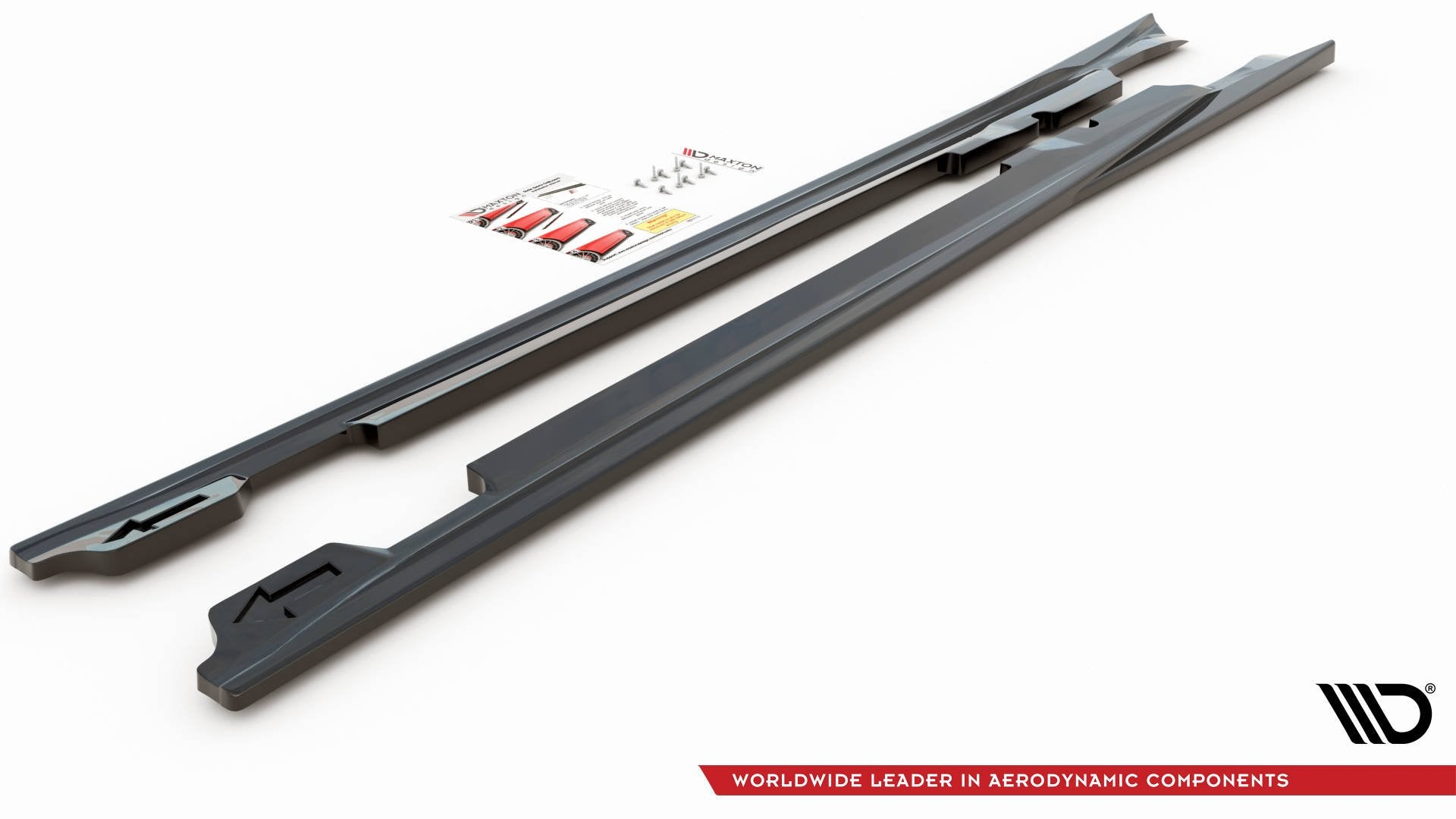 Maxton Design Street+ Seitenschweller Leisten passend für V.1 passend für Porsche Panamera Turbo 970 Facelift schwarz Hochglanz