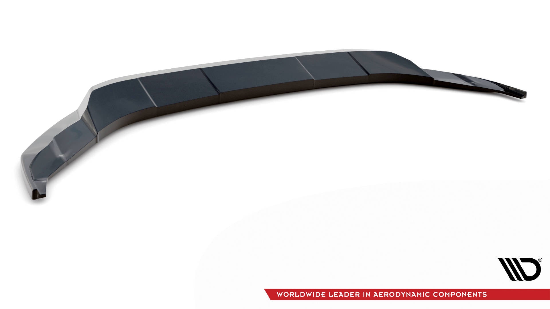Maxton Design Street+ Spoilerlippe Front Ansatz V.2 passend für VW Atlas Cross Sport schwarz Hochglanz
