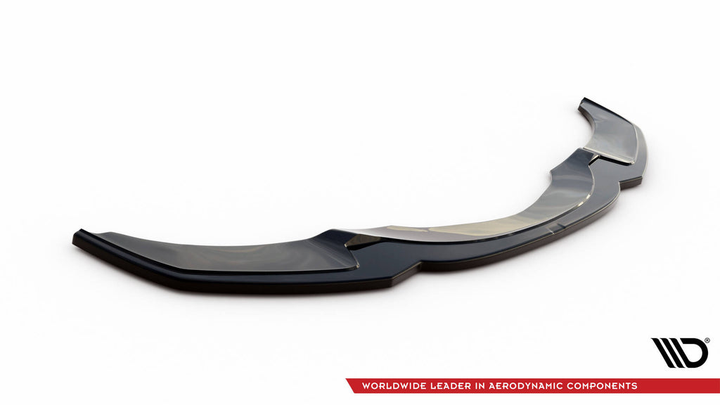 Maxton Design Street+ Spoilerlippe Front Ansatz V.2 passend für BMW 5er M-Paket F10/F11 schwarz Hochglanz