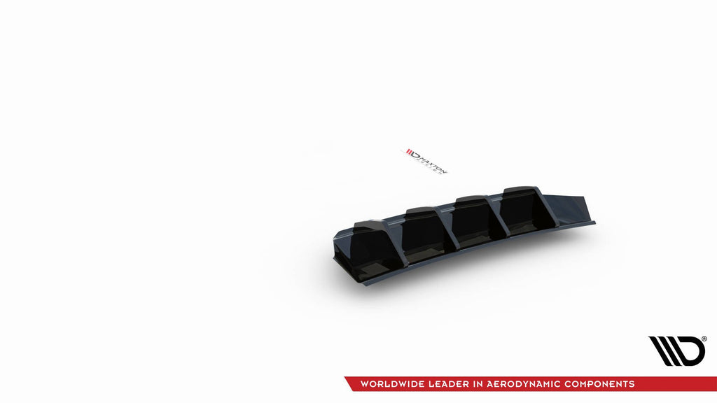 Maxton Design Diffusor Heck Ansatz V.1 passend für Seat Leon FR ST Mk4 schwarz Hochglanz