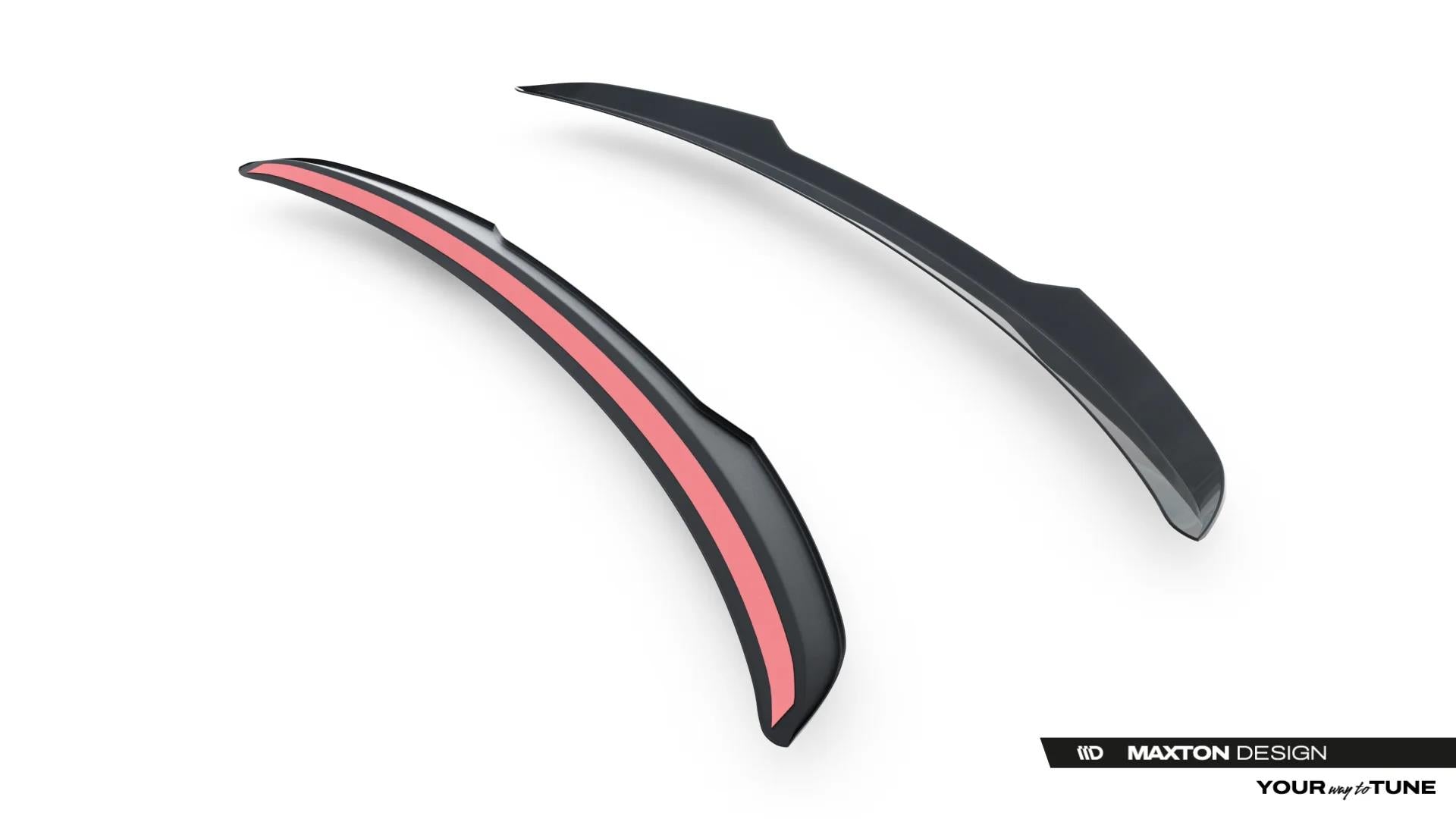 Maxton Design Heckspoiler Lippe V.2 Dodge Durango Facelift RT Mk3 Schwarz Hochglanz