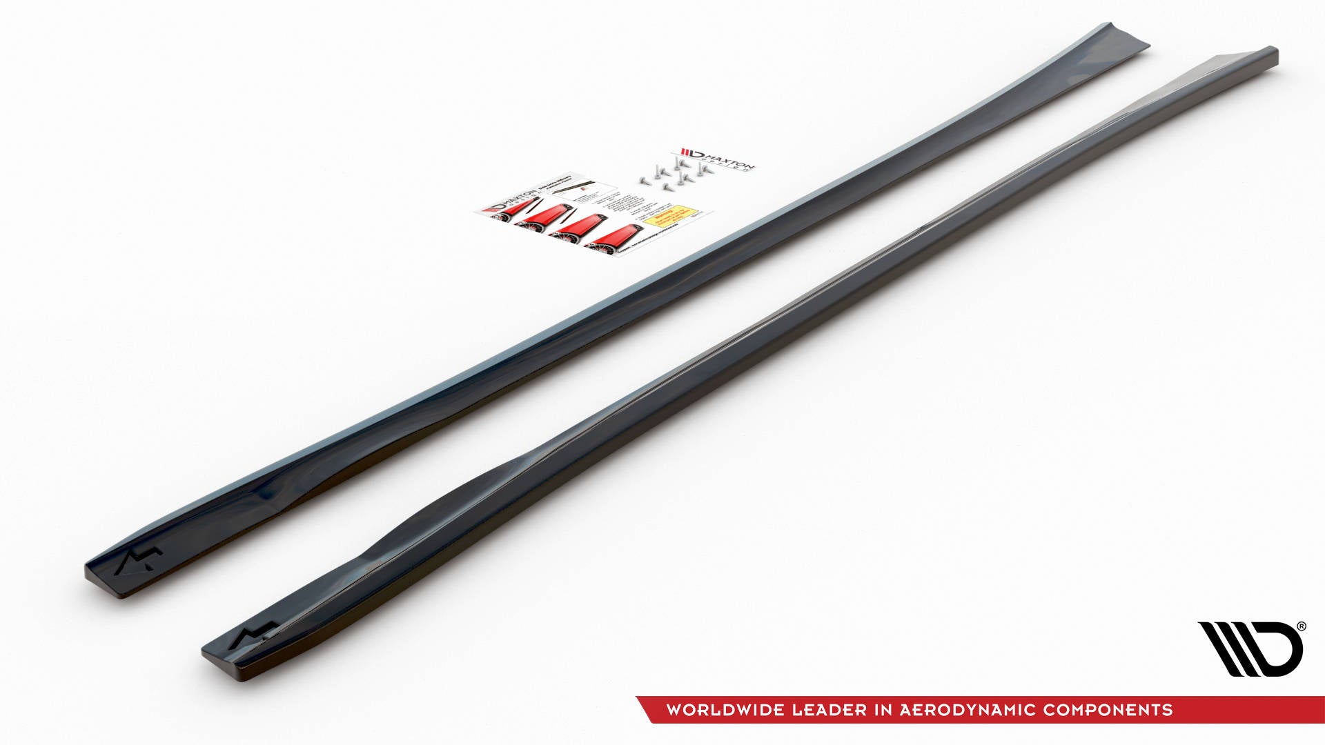 Maxton Design Street+ Seitenschweller Leisten passend für Dodge Charger RT Mk7 Facelift schwarz Hochglanz