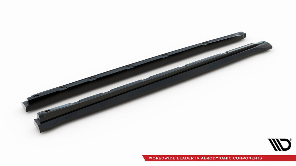 Maxton Design Street+ Seitenschweller Leisten passend für Audi Q3 S-line 8U schwarz Hochglanz