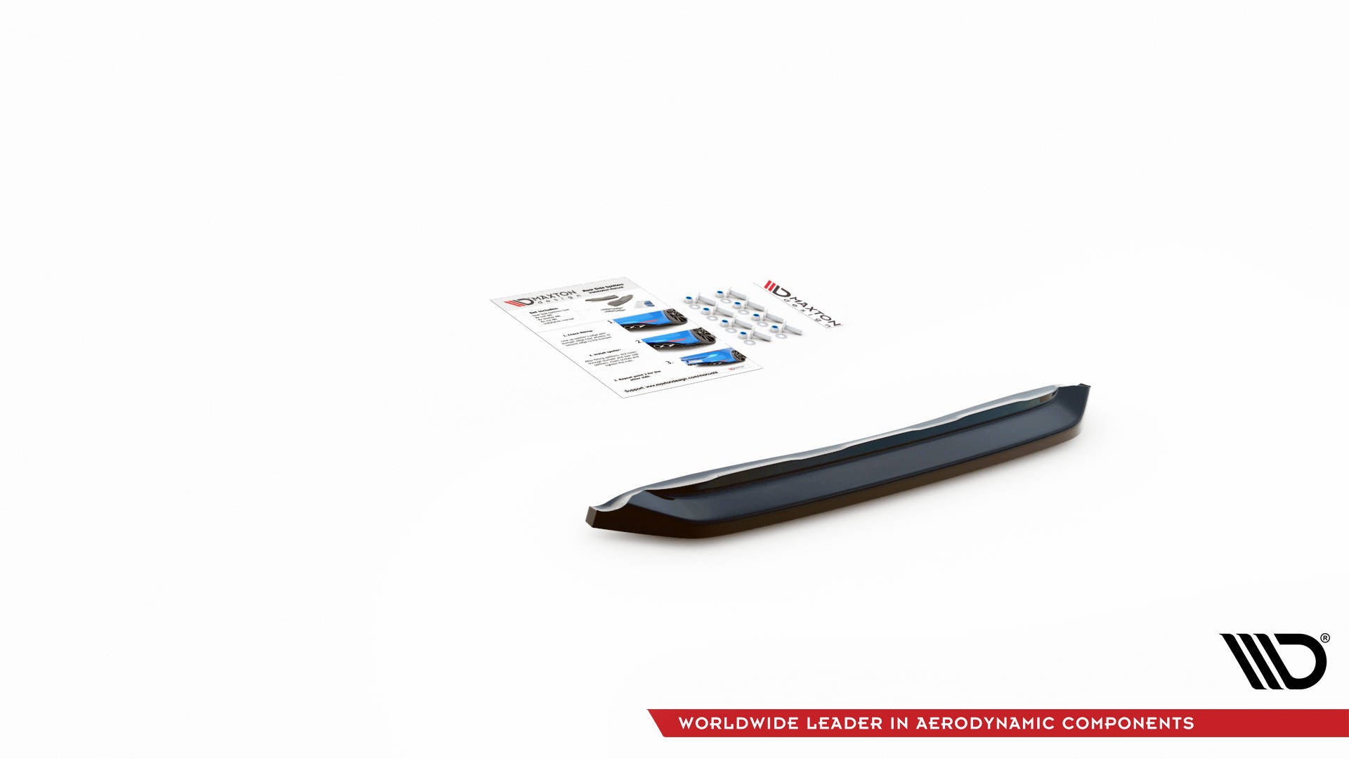 Maxton Design Heckansatz Ford Escape ST-Line Mk3 schwarz Hochglanz für Ford Escape Mk3