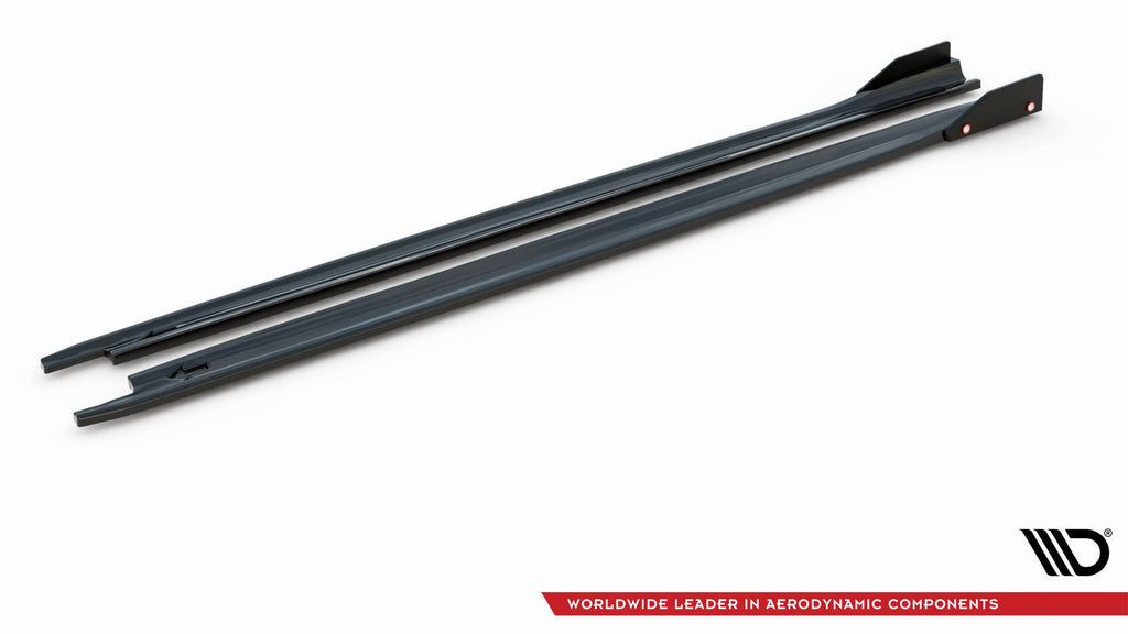 Maxton Design Street+ Seitenschweller Leisten V.2 passend für + Flaps passend für Skoda Octavia RS Liftback / Combi Mk4 Facelift