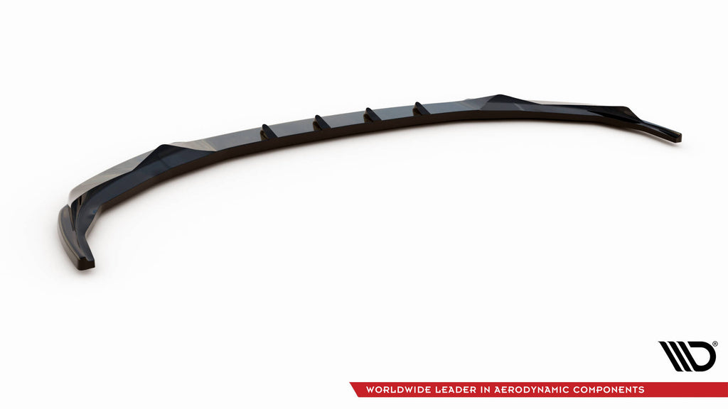 Maxton Design Street+ Spoilerlippe Front Ansatz V.2 passend für BMW 3er Sport Line G20 / G21 schwarz Hochglanz