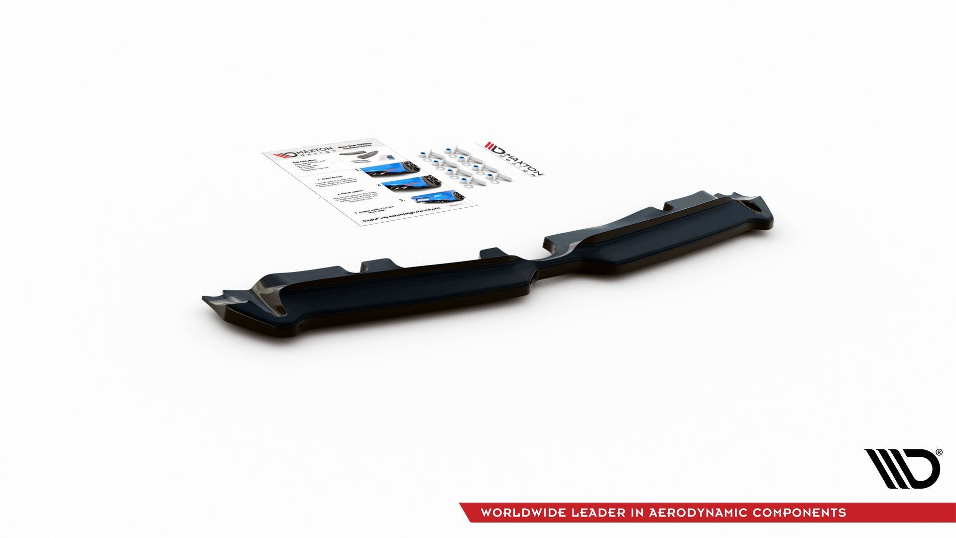 Maxton Design Heckansatz Mini Countryman Mk2 F60 JCW schwarz Hochglanz für Mini Countryman F60