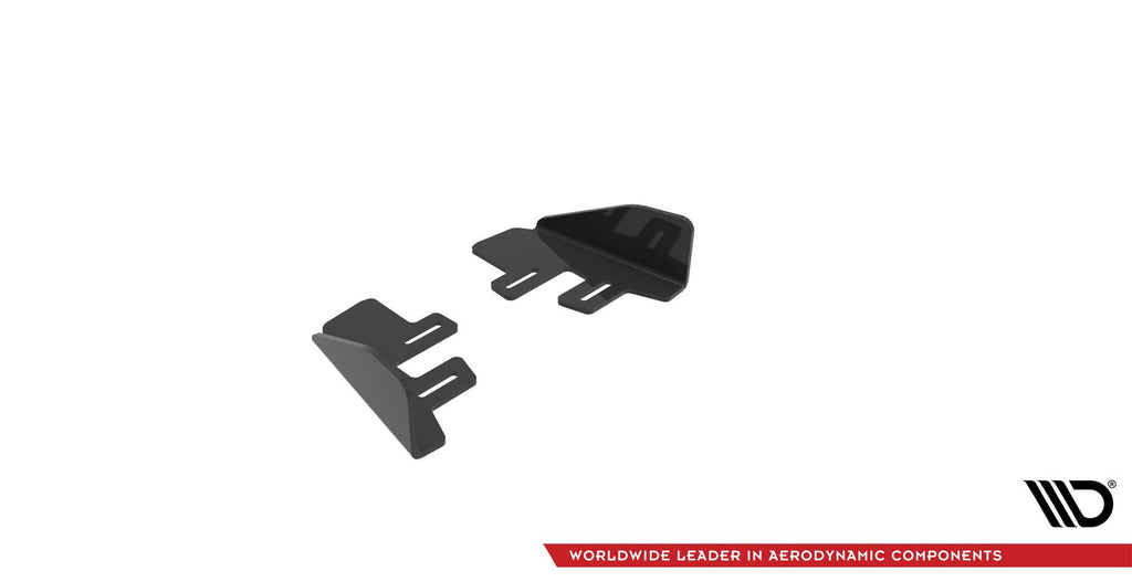 Maxton Design Hintere Seiten Flaps passend für VW Golf R Mk7 Facelift schwarz Hochglanz