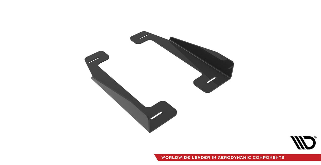 Maxton Design Seitenschweller Flaps passend für VW Golf R / R-Line Mk7 Facelift schwarz Hochglanz