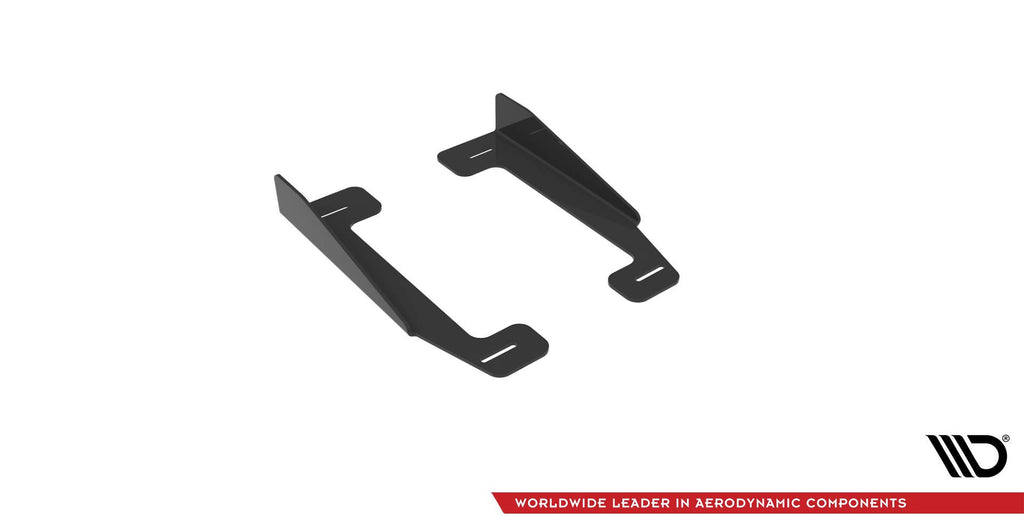 Maxton Design Seitenschweller Flaps passend für VW Golf R / R-Line Mk7 Facelift schwarz Hochglanz