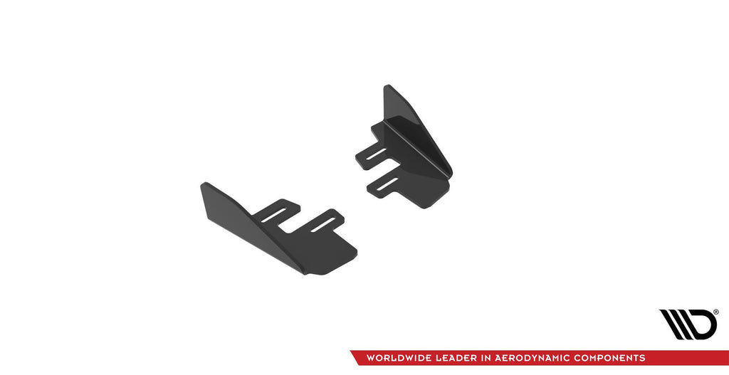 Maxton Design Hintere Seiten Flaps passend für VW Golf R Mk7 Facelift schwarz Hochglanz
