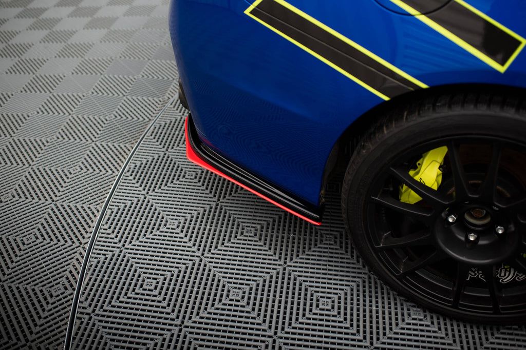 Maxton Design Heck Ansatz Flaps Diffusor V.2 passend für SUBARU WRX STI schwarz Hochglanz