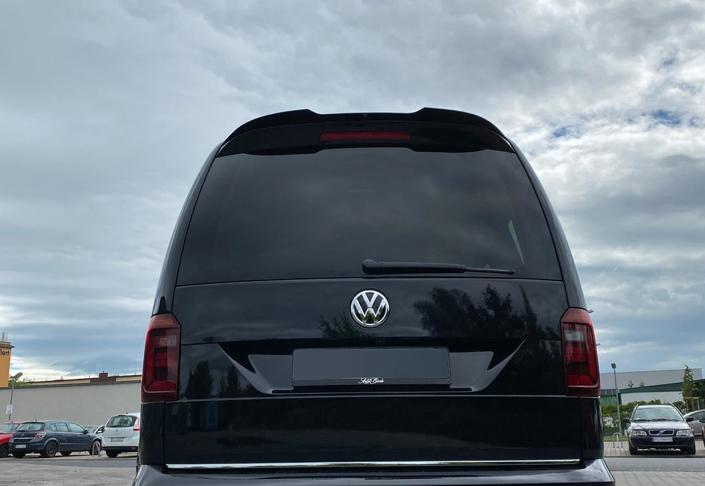 Maxton Design Spoiler CAP passend für VW Caddy Mk. 4 schwarz Hochglanz