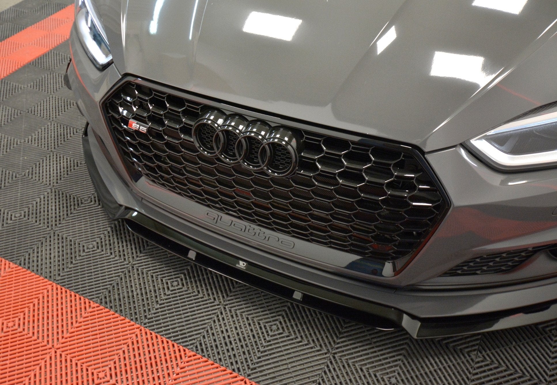 Maxton Design Street+ Spoilerlippe Front Ansatz passend für Audi S5 / A5 S-Line F5 Coupe / Sportback