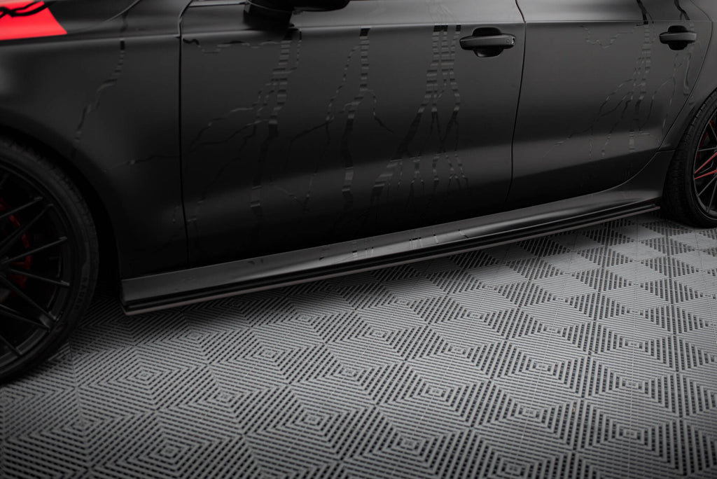 Maxton Design Street Pro Street+ Seitenschweller Leisten passend für Audi A7 RS7 Look C7