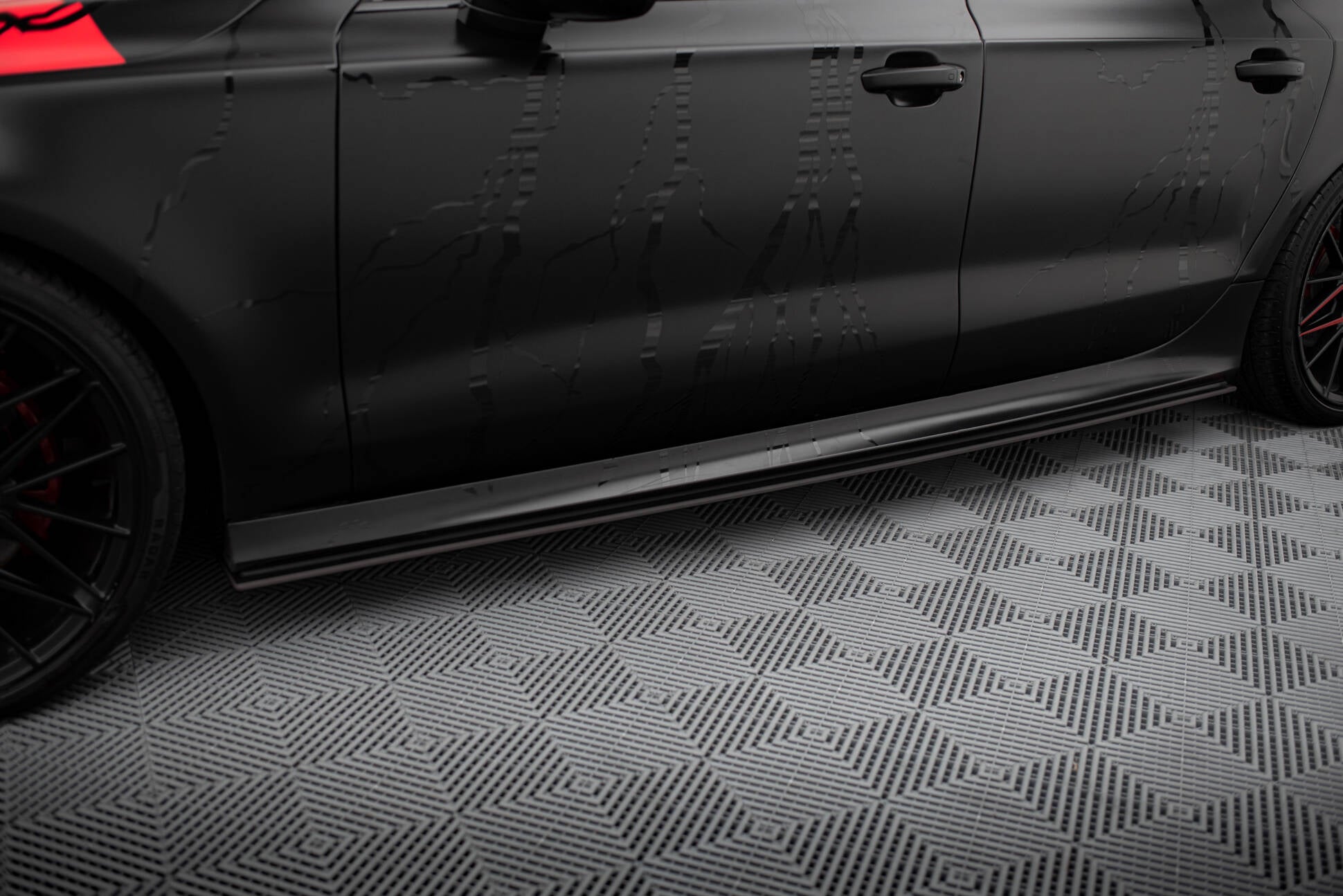 Maxton Design Street Pro Street+ Seitenschweller Leisten passend für Audi A7 RS7 Look C7
