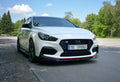 Maxton Design Front Ansatz V.1 für HYUNDAI I30 Mk3 N schwarz Hochglanz