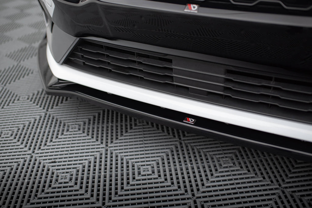 Maxton Design Street+ Spoilerlippe Front Ansatz V.4 + Flaps passend für Ford Fiesta ST / ST-Line