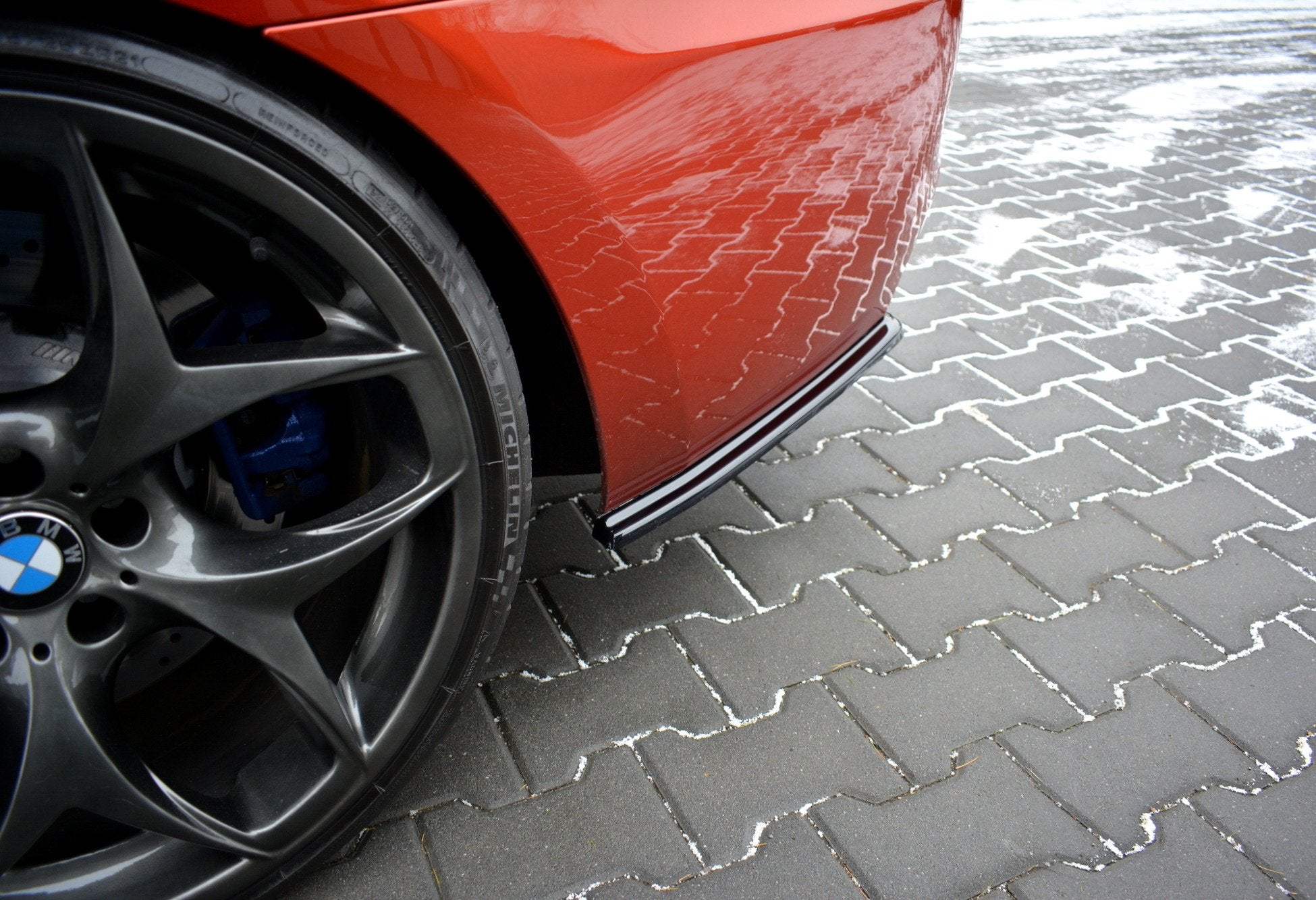 Maxton Design Heck Ansatz Flaps Diffusor passend für BMW M6 Gran Coupe / Coupe / Cabriolet F06 / F13 / F12 schwarz Hochglanz