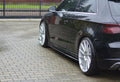 Maxton Design Street+ Seitenschweller Leisten passend für Audi S3/A3 S-Line Hatchback 8V/8V Facelift schwarz Hochglanz