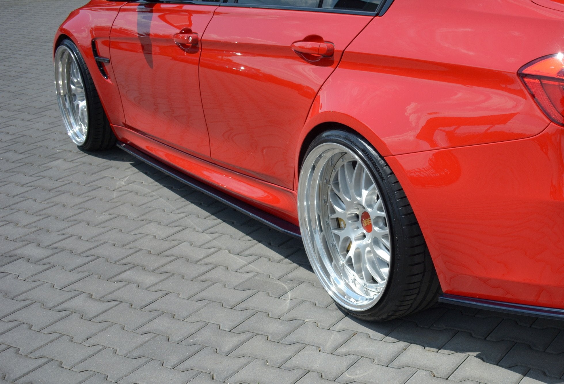Maxton Design Street+ Seitenschweller Leisten passend für BMW M3 F80 schwarz Hochglanz