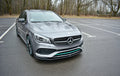 Maxton Design Street+ Spoilerlippe Front Ansatz V.1 passend für Mercedes CLA C117 AMG-LINE FACELIFT schwarz Hochglanz