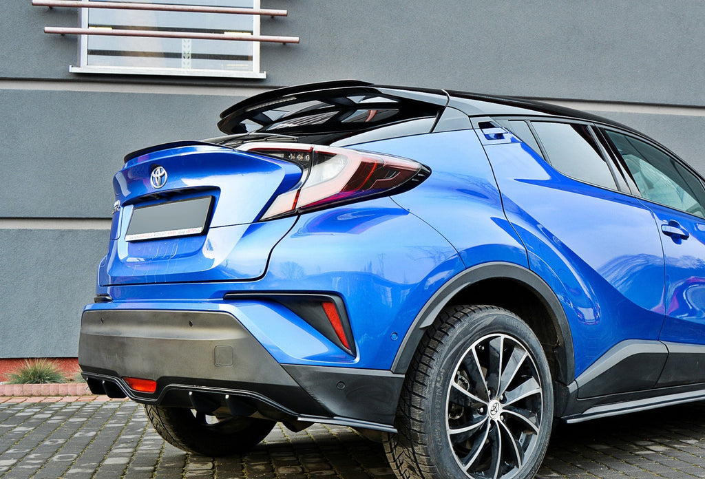 Maxton Design Spoiler CAP V.2 passend für Toyota C-HR Mk1 schwarz Hochglanz
