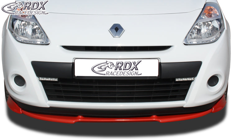 RDX Frontspoilerlippe VARIO-X für RENAULT Clio 3 Phase 2 (nicht RS) Frontlippe Front Ansatz Vorne Spoilerlippe