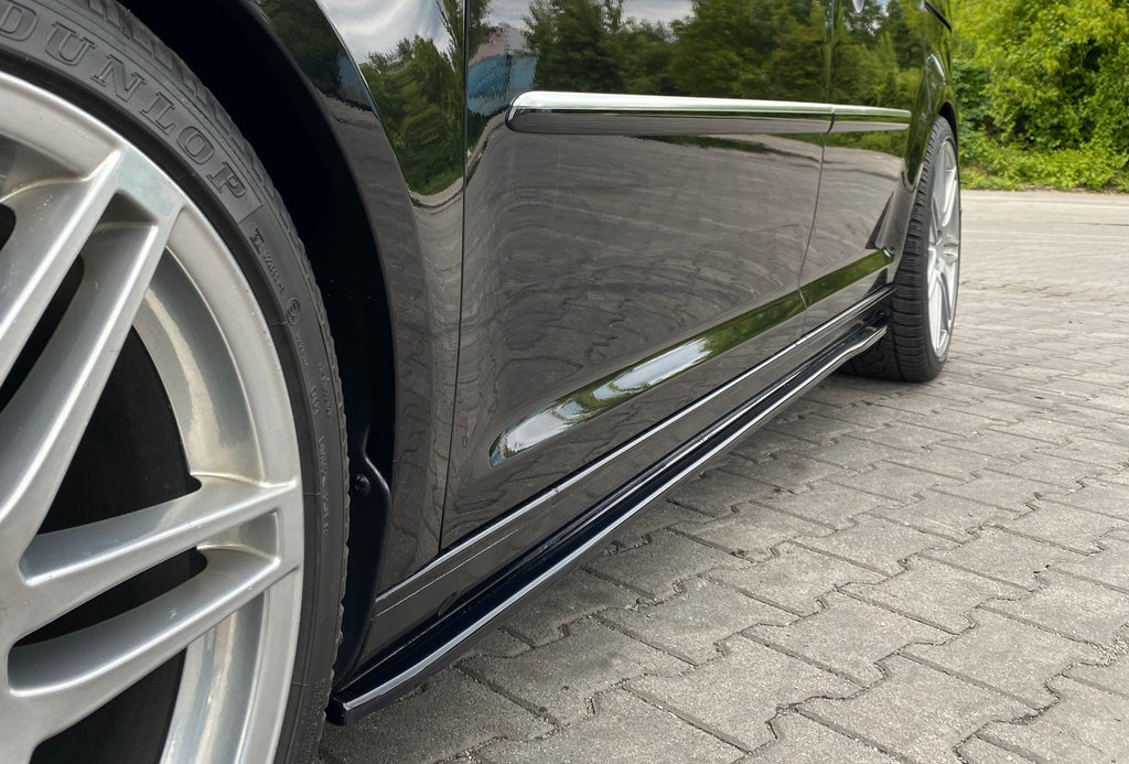 Maxton Design Street+ Seitenschweller Leisten passend für VW Caddy Mk. 4 schwarz Hochglanz