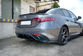 Maxton Design Diffusor Heck Ansatz passend für Alfa Romeo Giulia Veloce schwarz Hochglanz