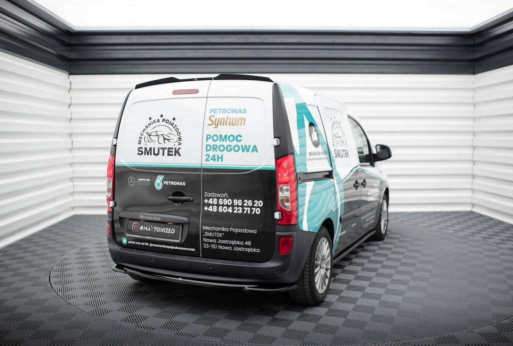 Maxton Design Heckansatz Mercedes-Benz Citan W415 schwarz Hochglanz für Mercedes-Benz Citan W415