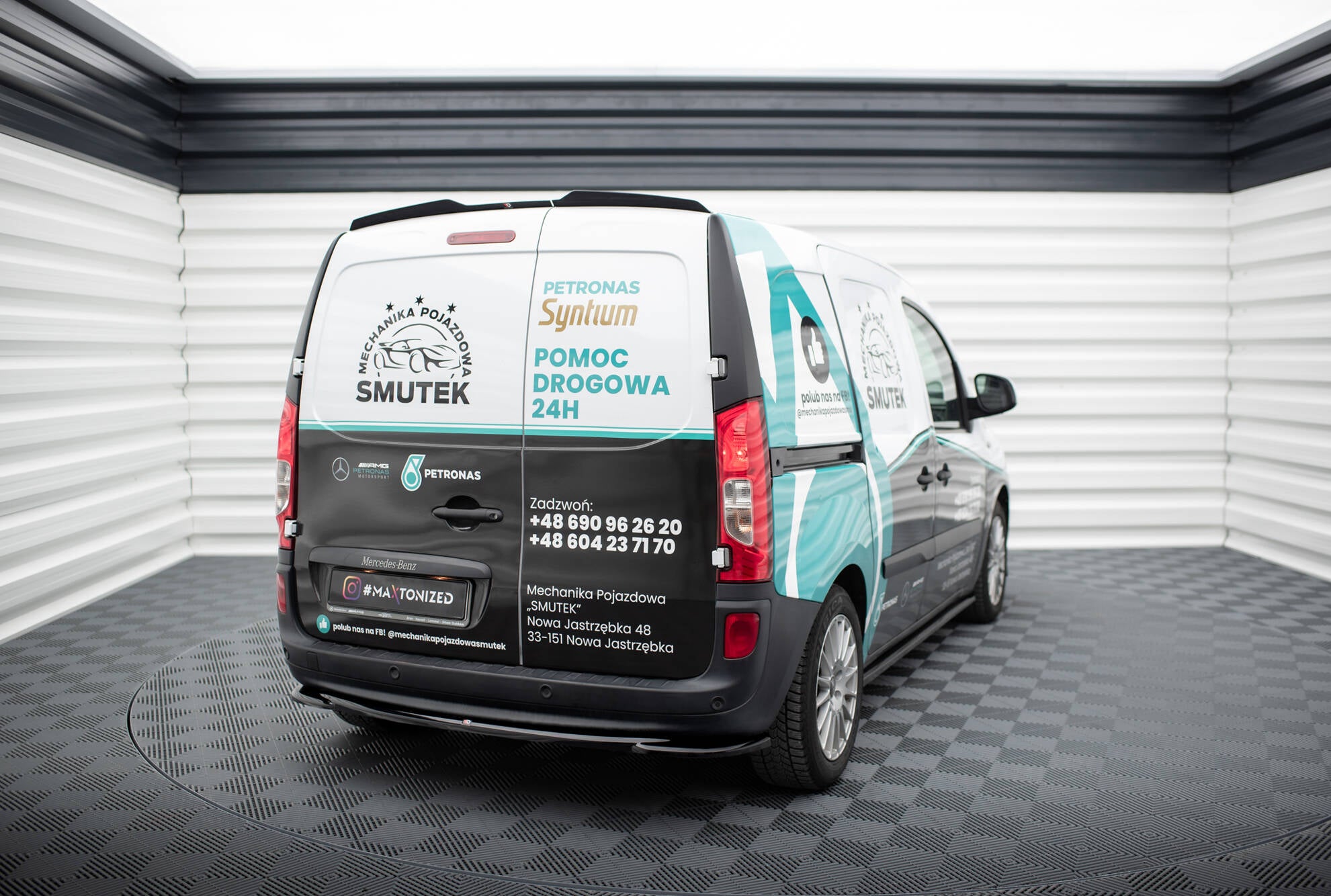 Maxton Design Heckansatz Mercedes-Benz Citan W415 schwarz Hochglanz für Mercedes-Benz Citan W415