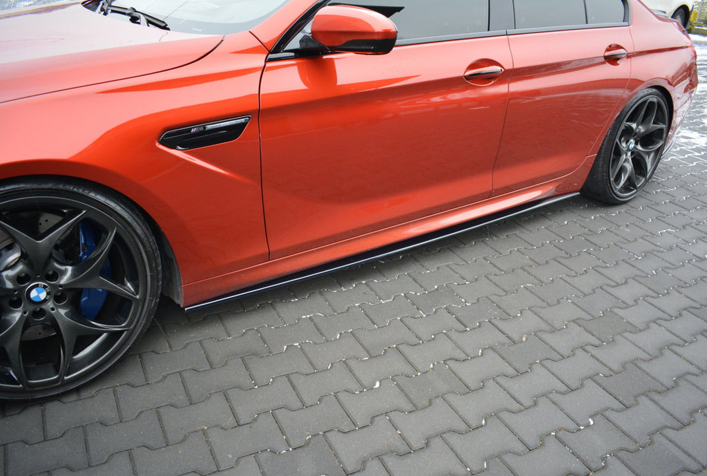 Maxton Design Street+ Seitenschweller Leisten passend für BMW M6 GRAN COUPÉ schwarz Hochglanz