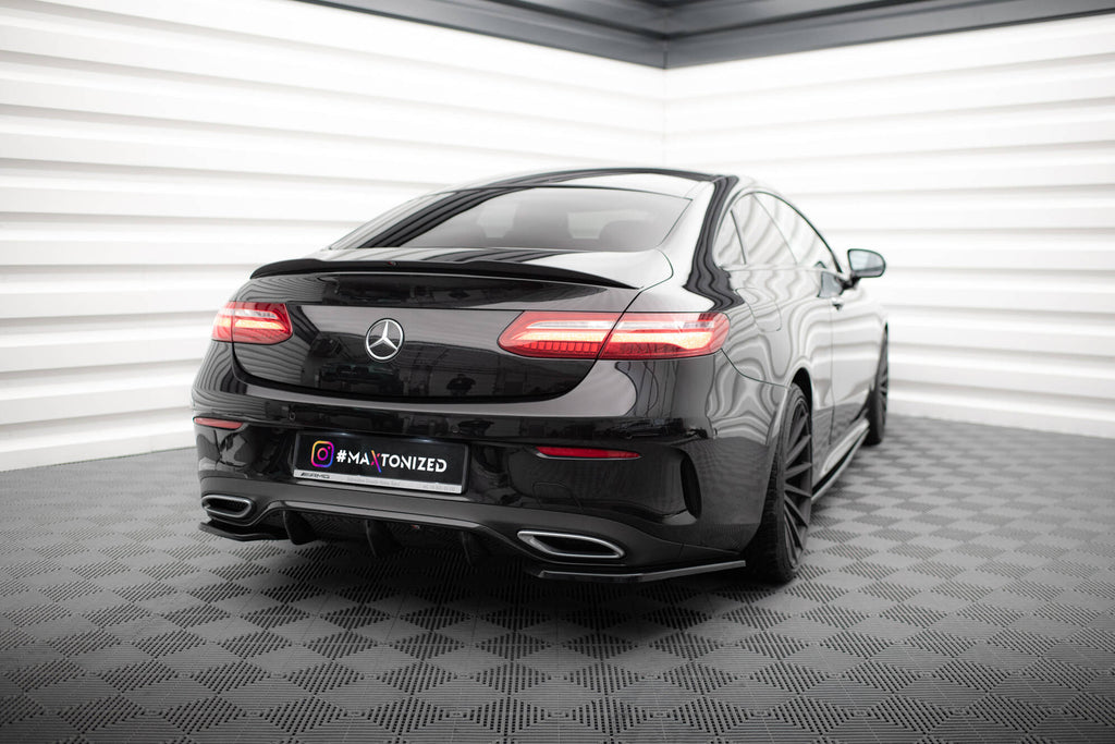 Maxton Design Spoiler CAP passend für Mercedes-Benz E-Klasse W213 Coupe (C238) AMG-Line / 53 AMG schwarz Hochglanz